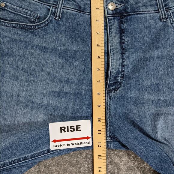 Riders by Lee Straight Leg Jeans Women Size 20 Inseam 30.5" Style# 1SMTCW7 - Picture 10 of 11
